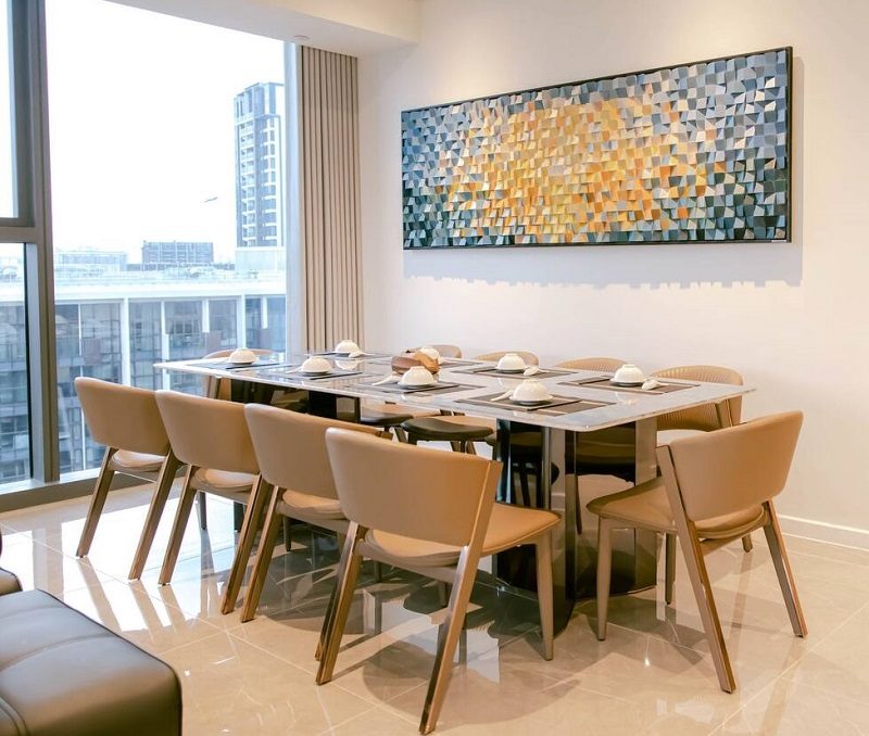 Bộ Bàn Ăn 10 Ghế Hiện Đại 2704S