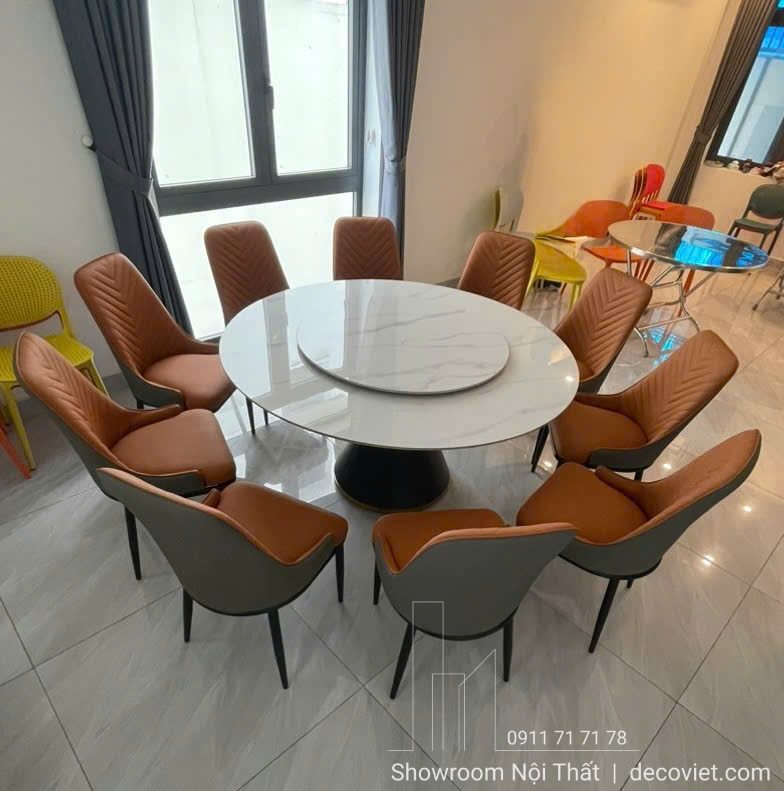 Bộ Bàn Ăn 10 Ghế Mặt Đá Giá Rẻ 2831S