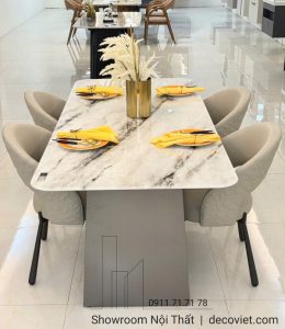 Bộ Bàn Ăn 2m Nhập Khẩu 8 Ghế 2683S