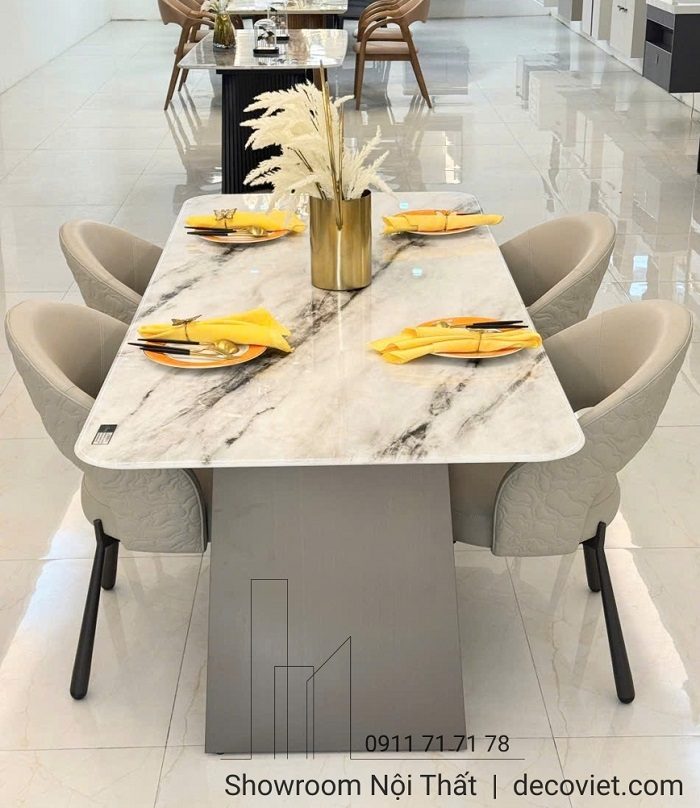 Bộ Bàn Ăn 2m Nhập Khẩu 8 Ghế 2683S