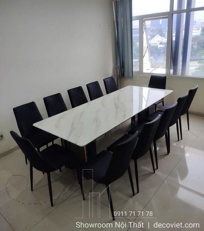 Bộ Bàn Ăn 2m4 Mặt Đá 12 Ghế 2786S