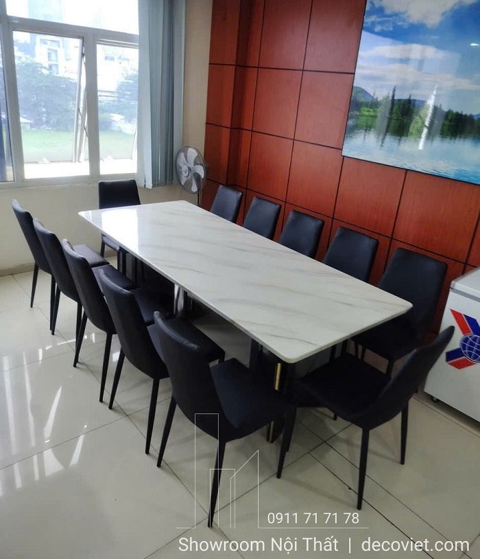 Bộ Bàn Ăn 2m4 Mặt Đá 12 Ghế 2786S