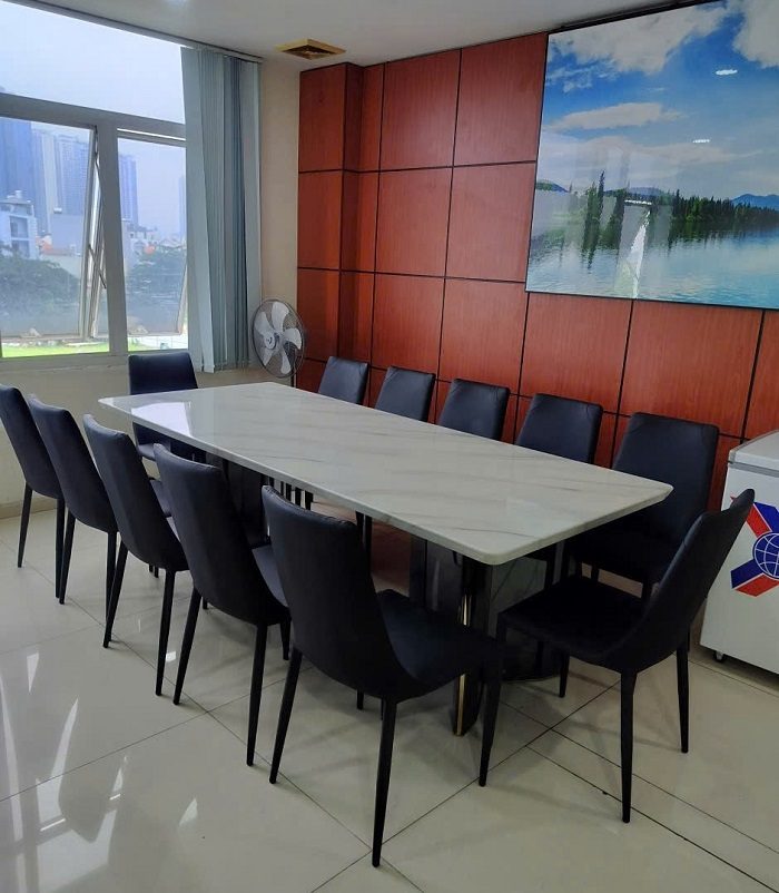 Bộ Bàn Ăn 2m4 Mặt Đá 12 Ghế 2786S