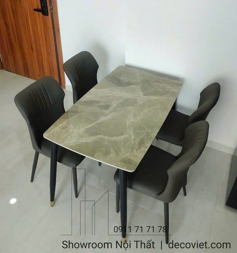 Bộ Bàn Ăn 4 Ghế 1m2 2491S