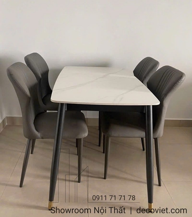 Bộ Bàn Ăn 4 Ghế 1m2 2491S