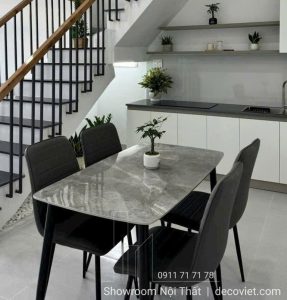 Bộ Bàn Ăn 4 Ghế 1m2 Hiện Đại 2492S