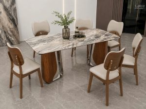 Bộ Bàn Ăn 6 Ghế Đẹp 2991S