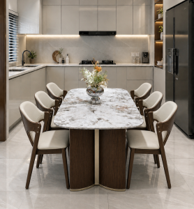 Bộ Bàn Ăn 6 Ghế Gỗ 2941S