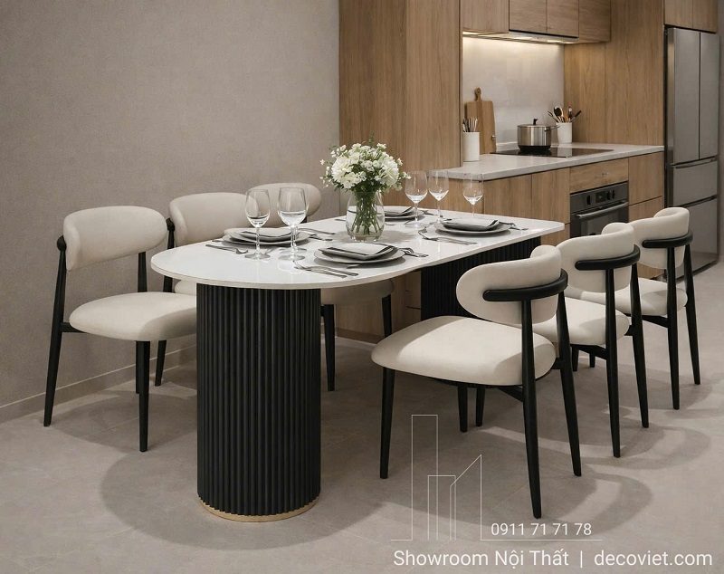 Bộ Bàn Ăn 6 Ghế Hiện Đại 2868S