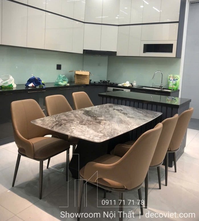 Bộ Bàn Ăn 6 Ghế Mặt Đá 2401S