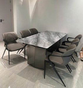 Bộ Bàn Ăn 6 Ghế Mặt Đá 2540S
