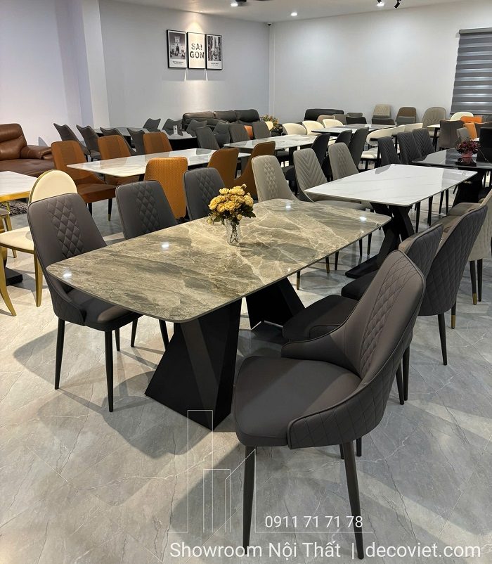 Bộ Bàn Ăn 6 Ghế Mặt Đá 2666S