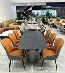 Bộ Bàn Ăn 6 Ghế Mặt Đá 2709S