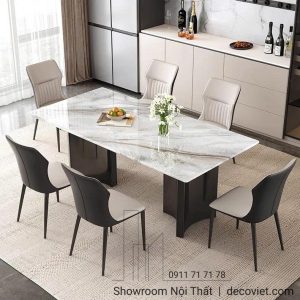 Bộ Bàn Ăn 6 Ghế Mặt Đá 2715S