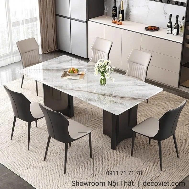 Bộ Bàn Ăn 6 Ghế Mặt Đá 2715S