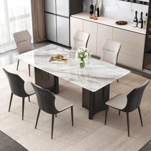 Bộ Bàn Ăn 6 Ghế Mặt Đá 2715S