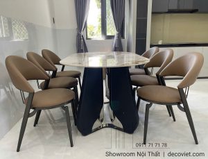 Bộ Bàn Ăn 6 Ghế Mặt Đá 2722S