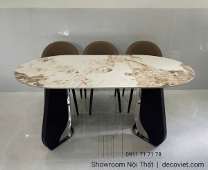Bộ Bàn Ăn 6 Ghế Mặt Đá 2722S