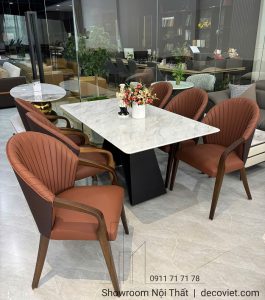 Bộ Bàn Ăn 6 Ghế Mặt Đá 2805S