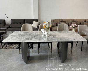 Bộ Bàn Ăn 6 Ghế Mặt Đá 2809S