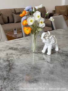 Bộ Bàn Ăn 6 Ghế Mặt Đá 2809S