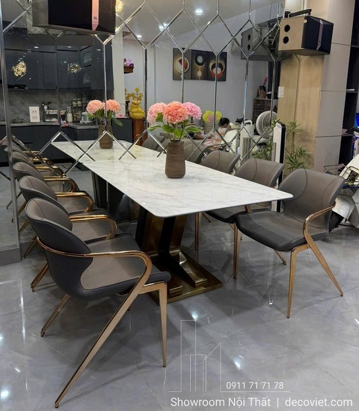 Bộ Bàn Ăn 6 Ghế Mặt Đá 2850S