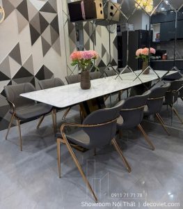 Bộ Bàn Ăn 6 Ghế Mặt Đá 2850S