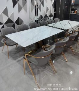 Bộ Bàn Ăn 6 Ghế Mặt Đá 2850S