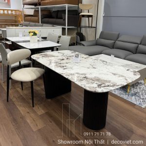 Bộ Bàn Ăn 6 Ghế Mặt Đá 2864S