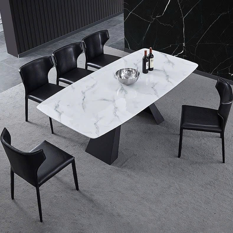 Bộ Bàn Ăn 6 Ghế Mặt Đá Ceramic 2428S