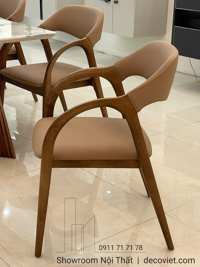 Bộ Bàn Ăn 6 Ghế Mặt Đá Chân Gỗ 2610S