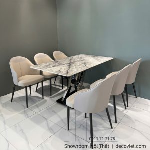 Bộ Bàn Ăn 6 Người Mặt Đá 2711S