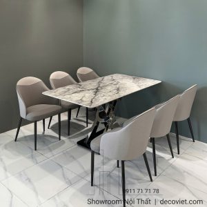 Bộ Bàn Ăn 6 Người Mặt Đá 2711S