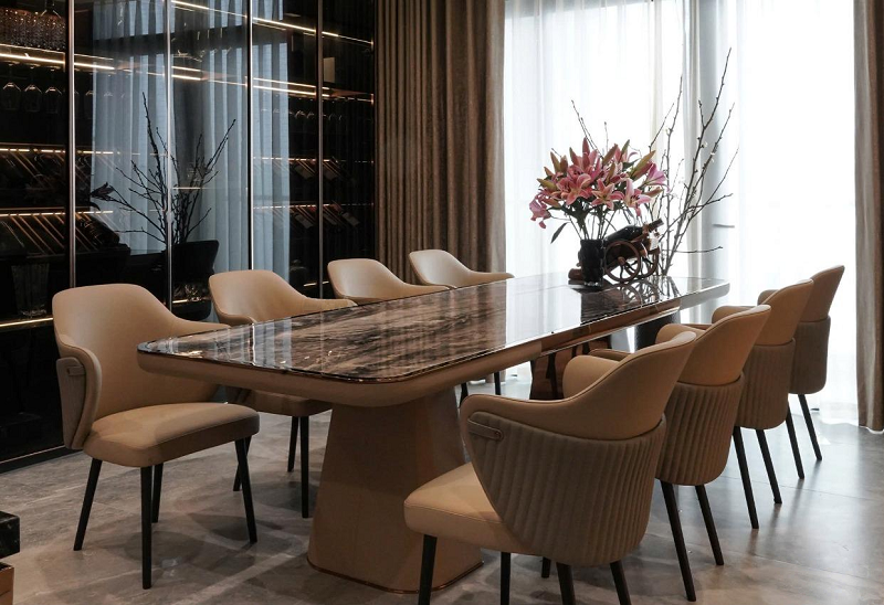 Bộ Bàn Ăn 8 Ghế Cao Cấp 2483S