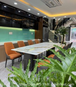 Bộ Bàn Ăn 8 Ghế Mặt Đá Hiện Đại 2403S