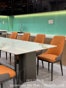 Bộ Bàn Ăn 8 Ghế Mặt Đá Hiện Đại 2403S