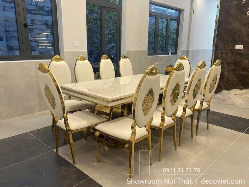 Bộ Bàn Ăn 8 Ghế Tân Cổ Điển 2874S