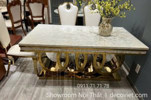 Bộ Bàn Ăn 8 Ghế Tân Cổ Điển 2874S