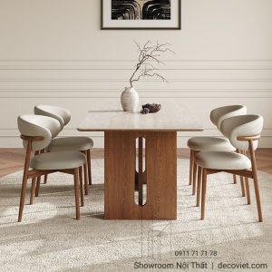 Bộ Bàn Ăn Gỗ 6 Ghế 2919S