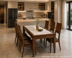 Bộ Bàn Ăn Gỗ 6 Ghế 3020S