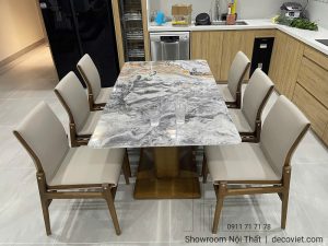 Bộ Bàn Ăn Gỗ 6 Ghế Hiện Đại 2847S