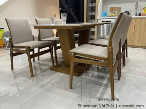 Bộ Bàn Ăn Gỗ 6 Ghế Hiện Đại 2847S