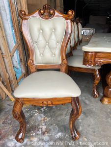 Bộ Bàn Ăn Gỗ Mun 10 Ghế Sang Trọng 2678S
