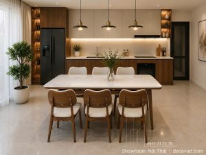 Bộ Bàn Ăn Kéo Dài 6 Ghế 2979S
