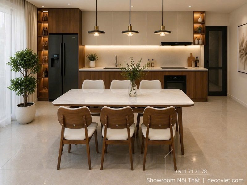Bộ Bàn Ăn Kéo Dài 6 Ghế 2979S