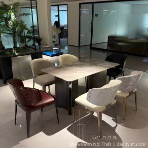 Bộ Bàn Ăn Mặt Đá 6 Ghế 3010S
