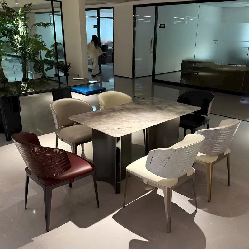 Bộ Bàn Ăn Mặt Đá 6 Ghế 3010S