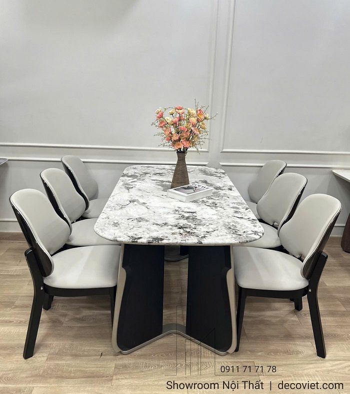 Bộ Bàn Ăn Mặt Đá 6 Người 2587S