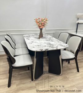 Bộ Bàn Ăn Mặt Đá 6 Người 2587S