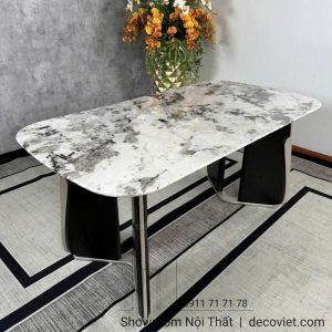 Bộ Bàn Ăn Mặt Đá 6 Người 2587S